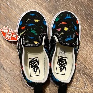 Toddler 8.5 Dinosaur Vans - new with tags